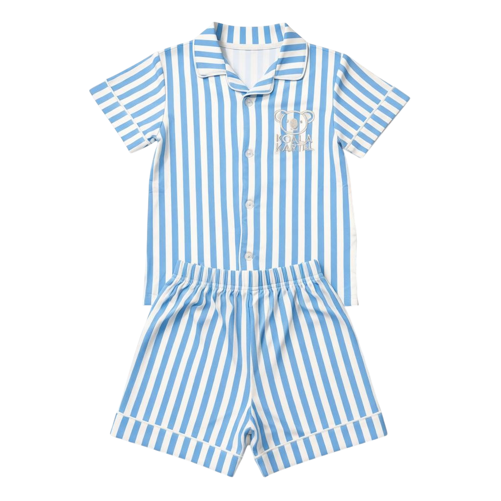 🐨Sky Blue stripe Kids Pajama Set