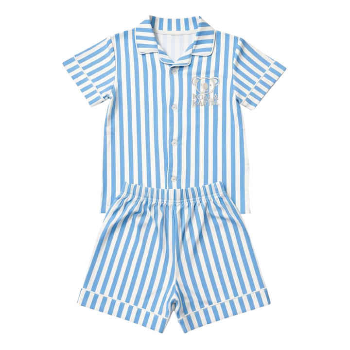 🐨Sky Blue stripe Kids Pajama Set