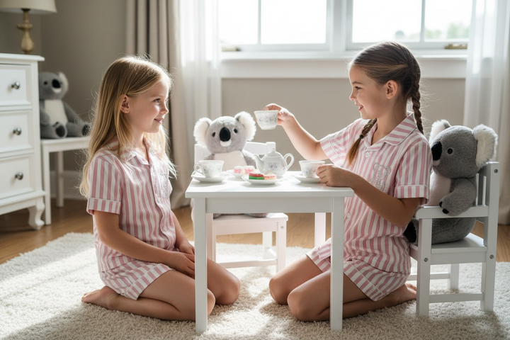 🐨Pink Dreamstripe Kids Pajama Set