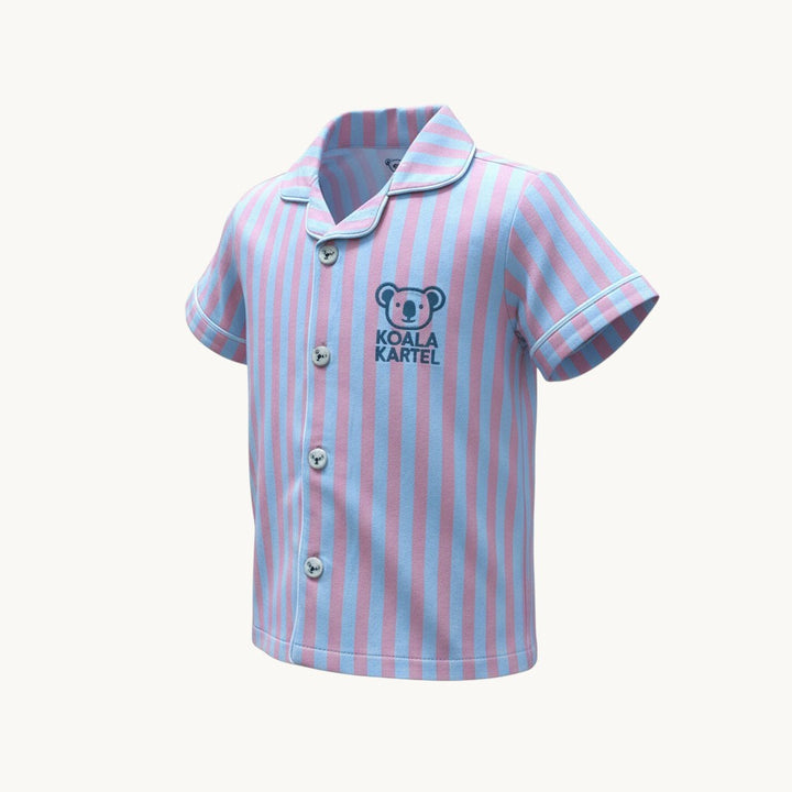 🐨Light Pink stripe Kids Pajama Set